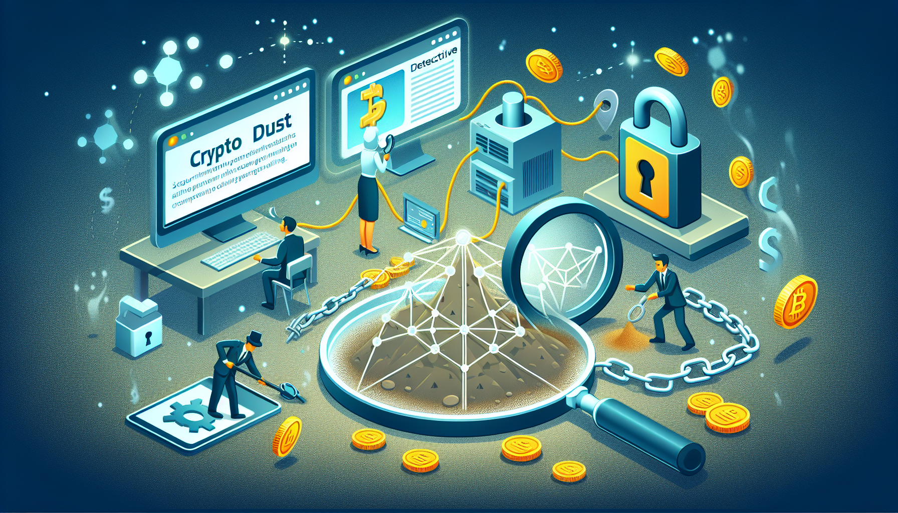 Crypto dust attack protection methods