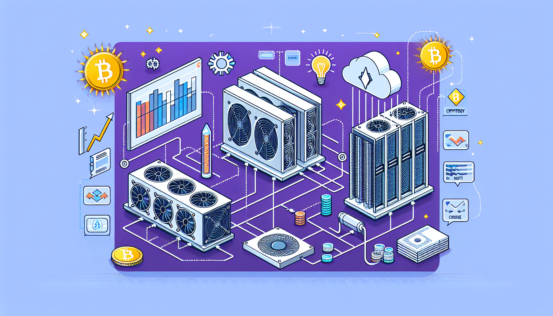 Crypto mining thermal management solutions