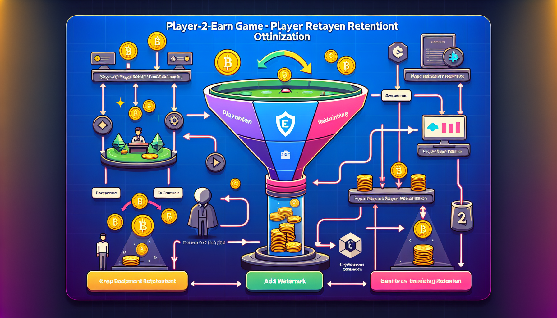 P2E game player retention funnel optimization