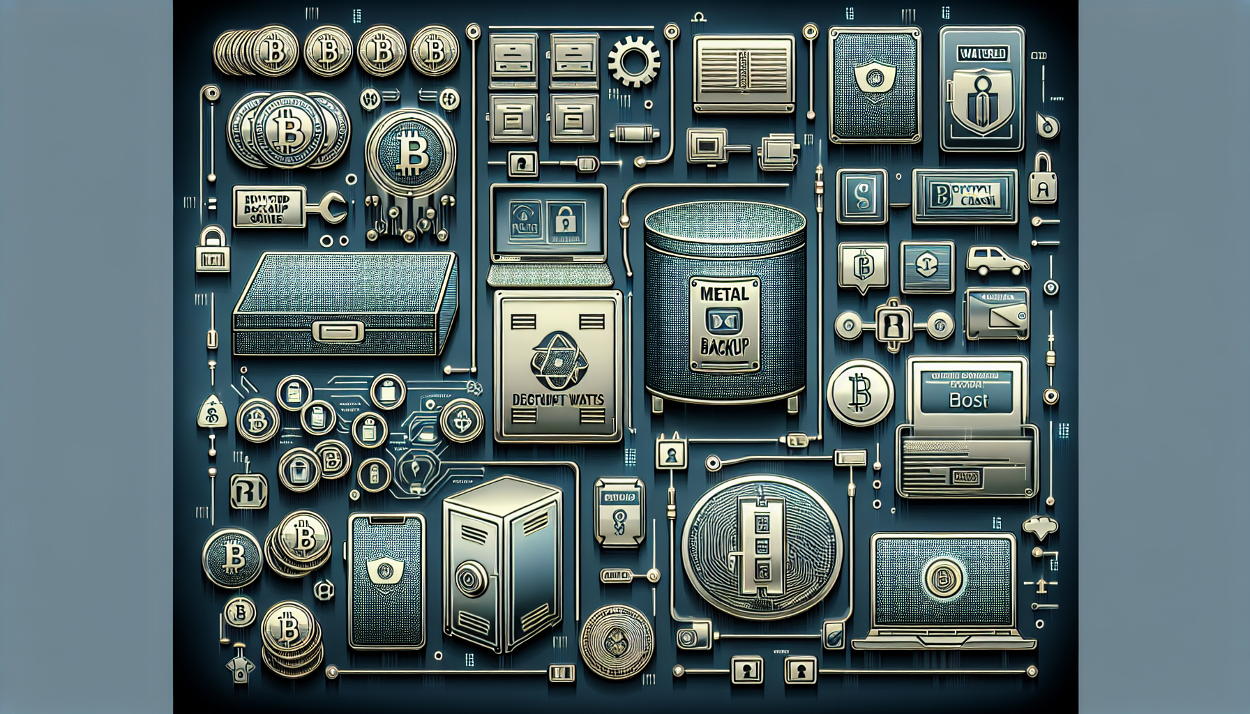 Seed phrase metal backup solutions