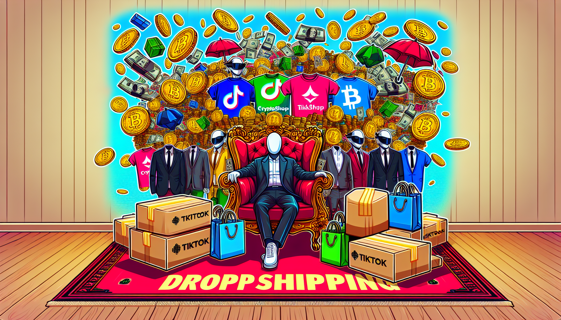 TikTok Shop crypto merch dropshipping