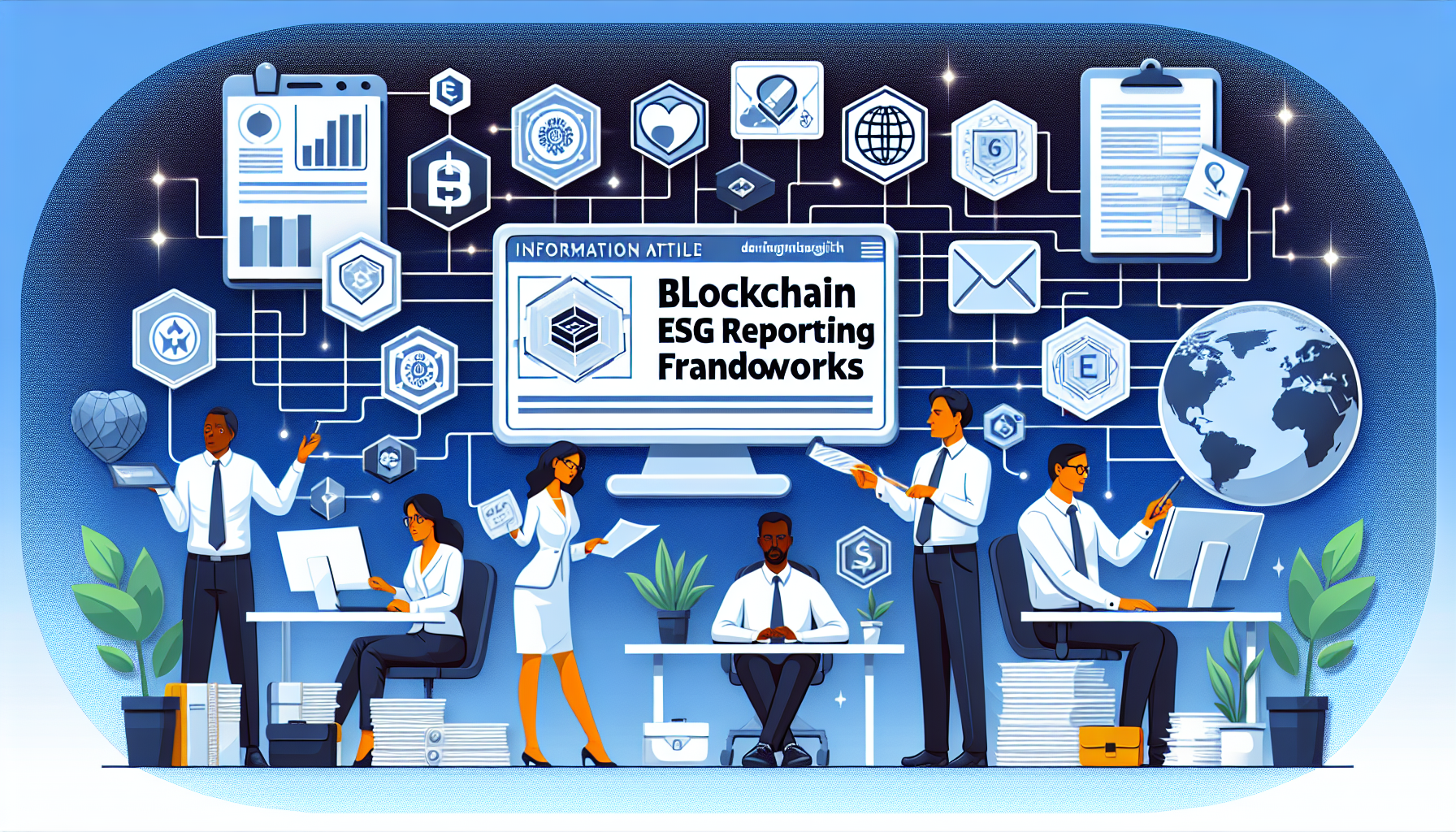Blockchain ESG reporting frameworks