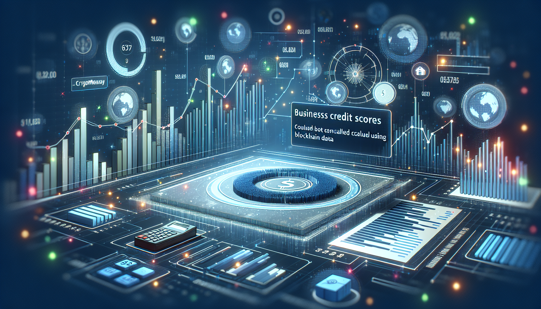 Business credit scores using blockchain data