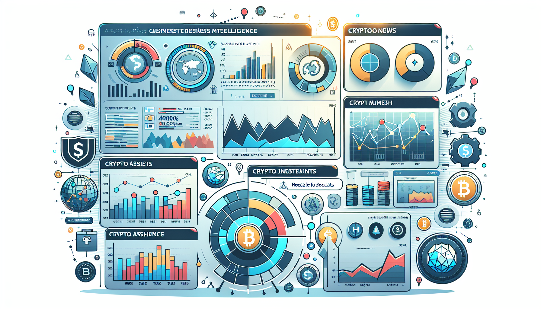 Business intelligence dashboards for crypto assets