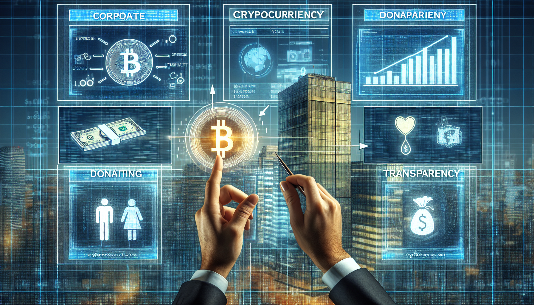 Corporate crypto donation transparency tools