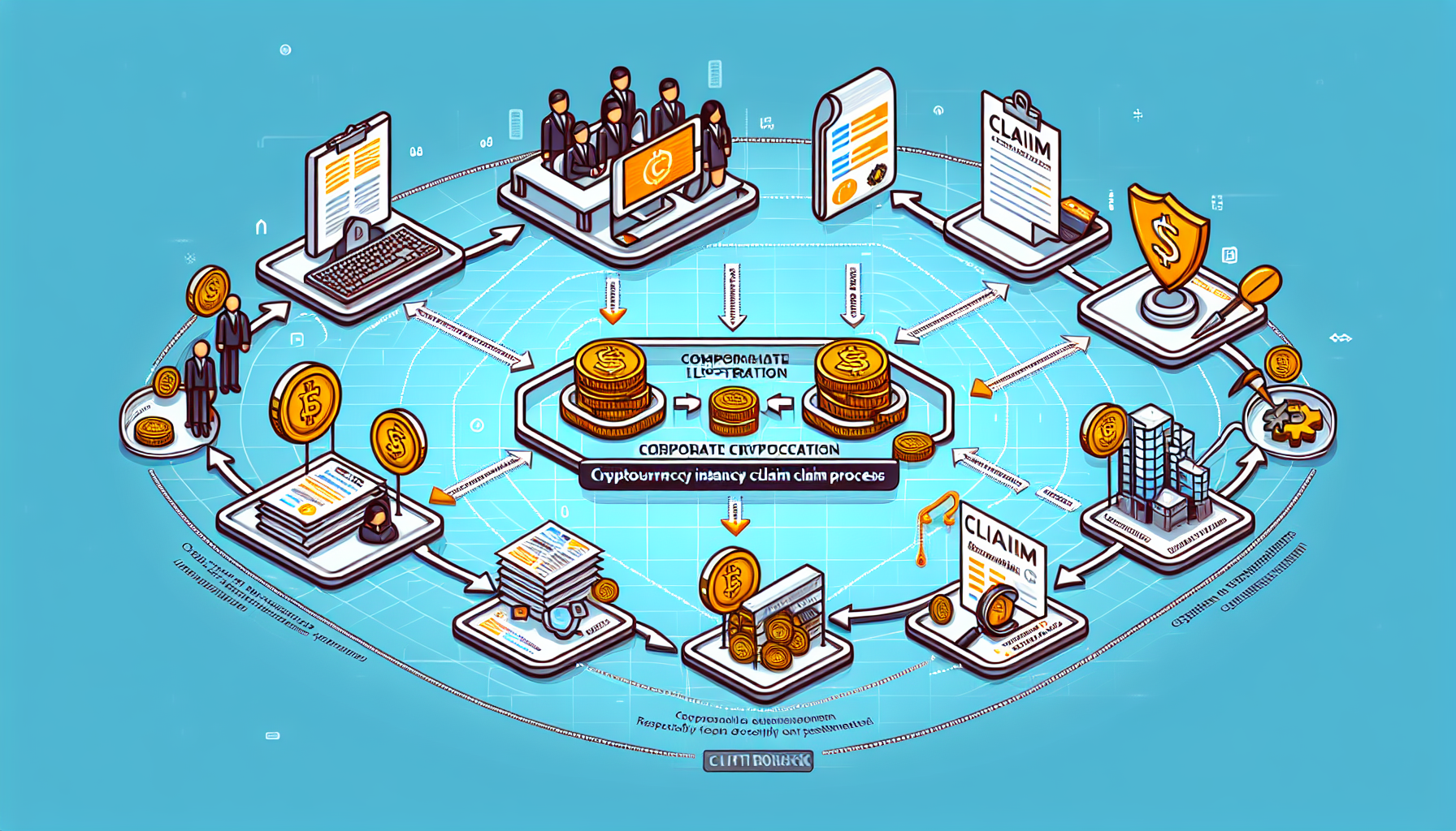 Corporate crypto insurance claim process