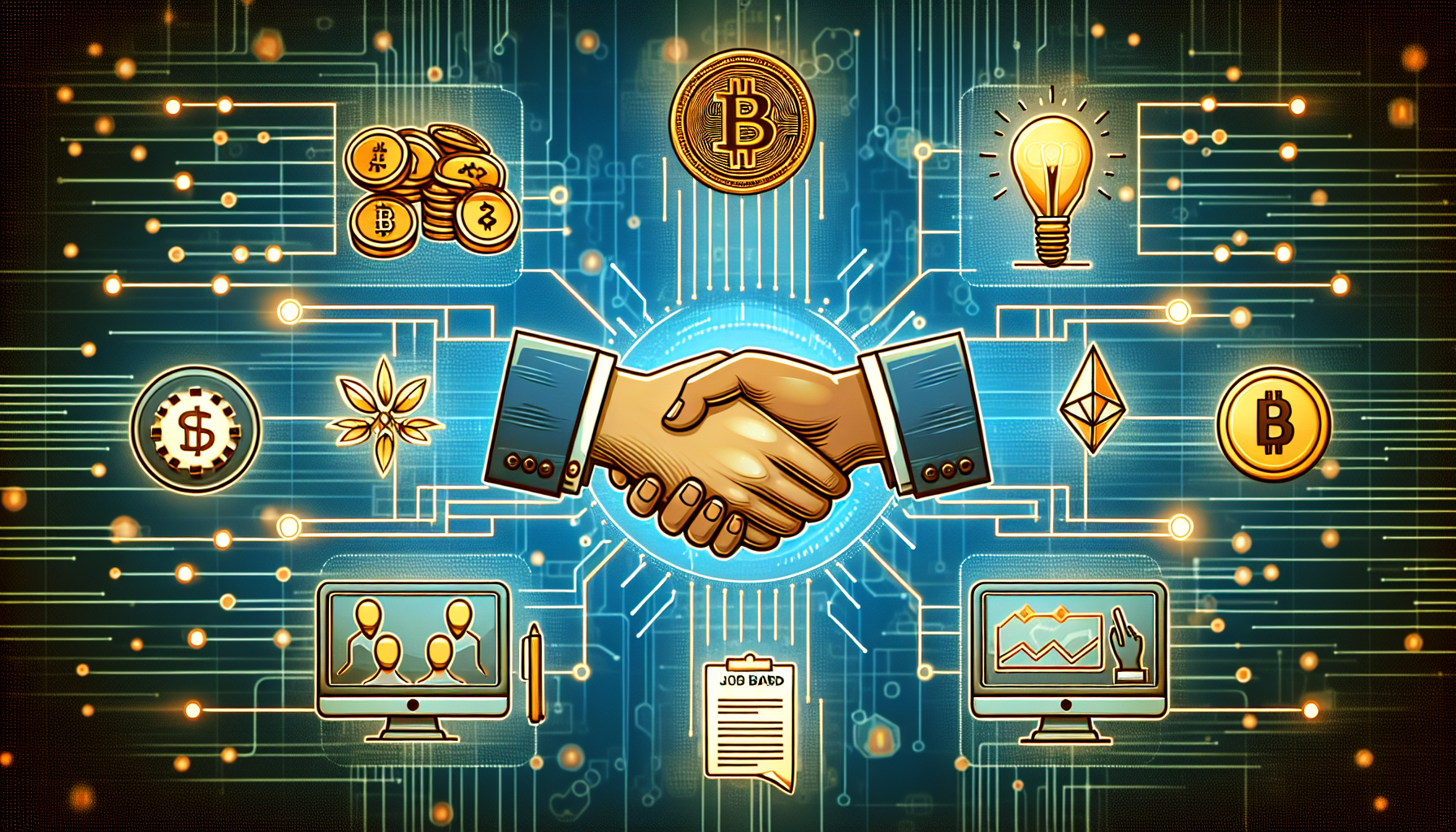 Crypto job board partnership models