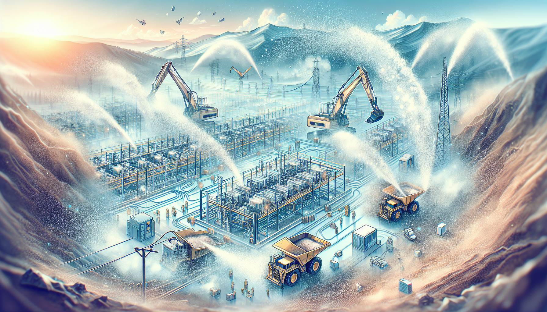 Dust suppression solutions for mining farms