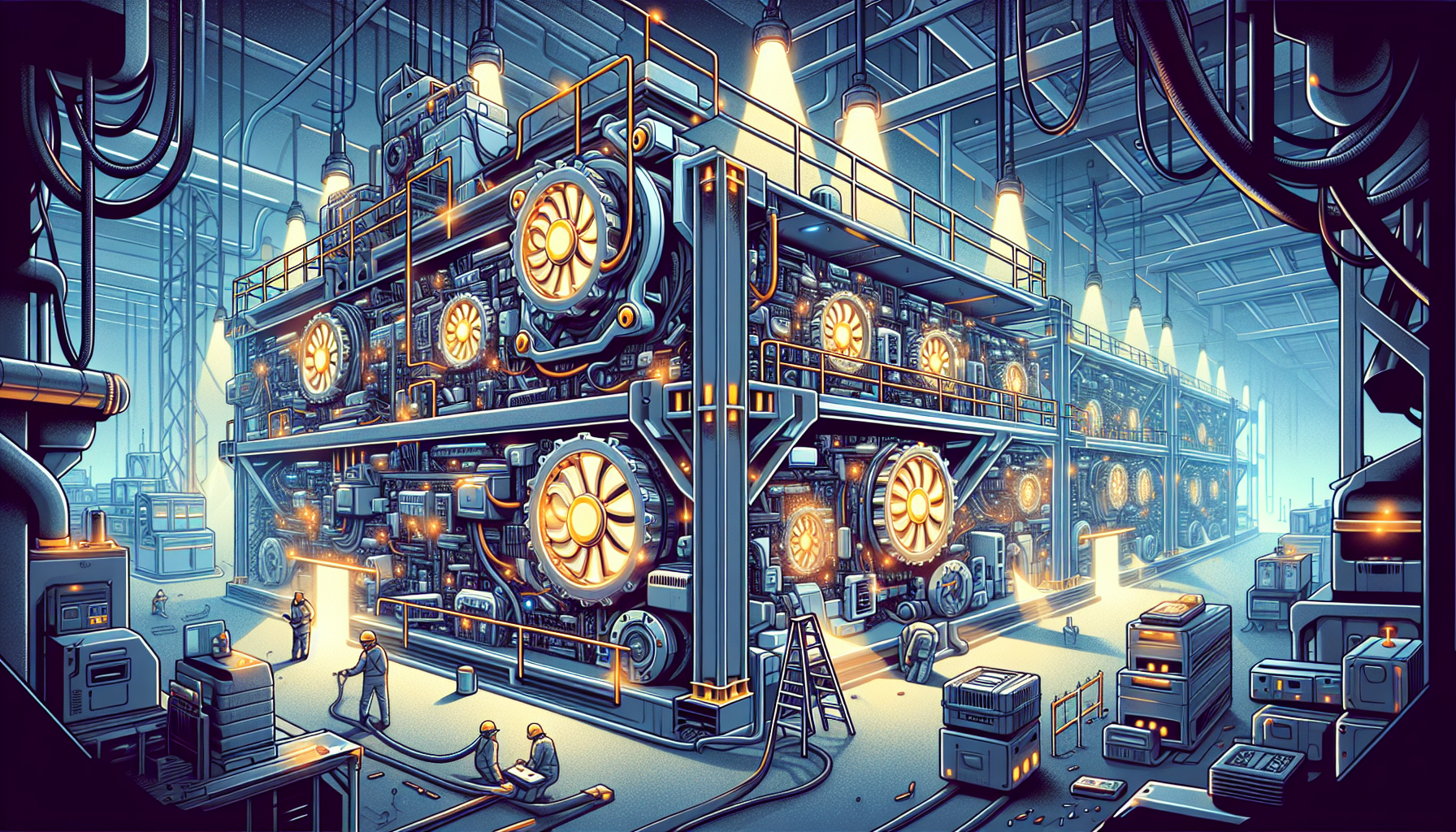 Industrial-grade mining frames for vibration control