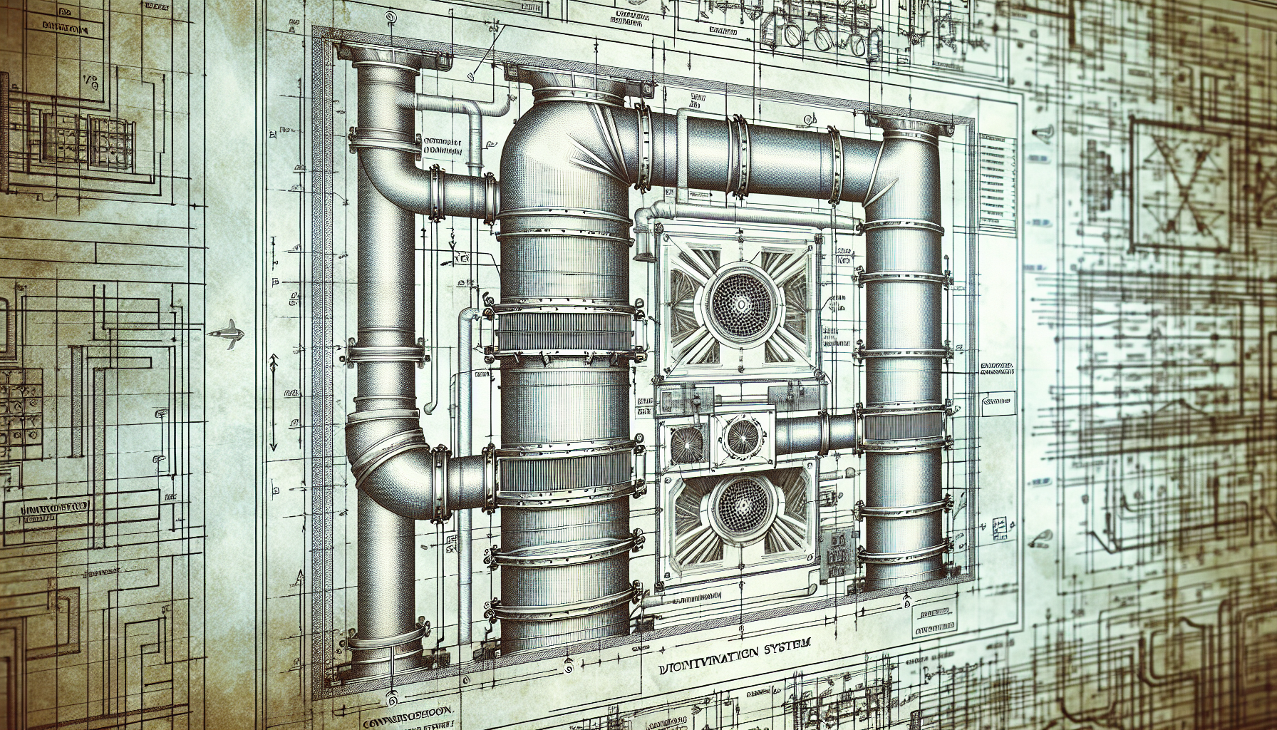 Mining ventilation duct design blueprints