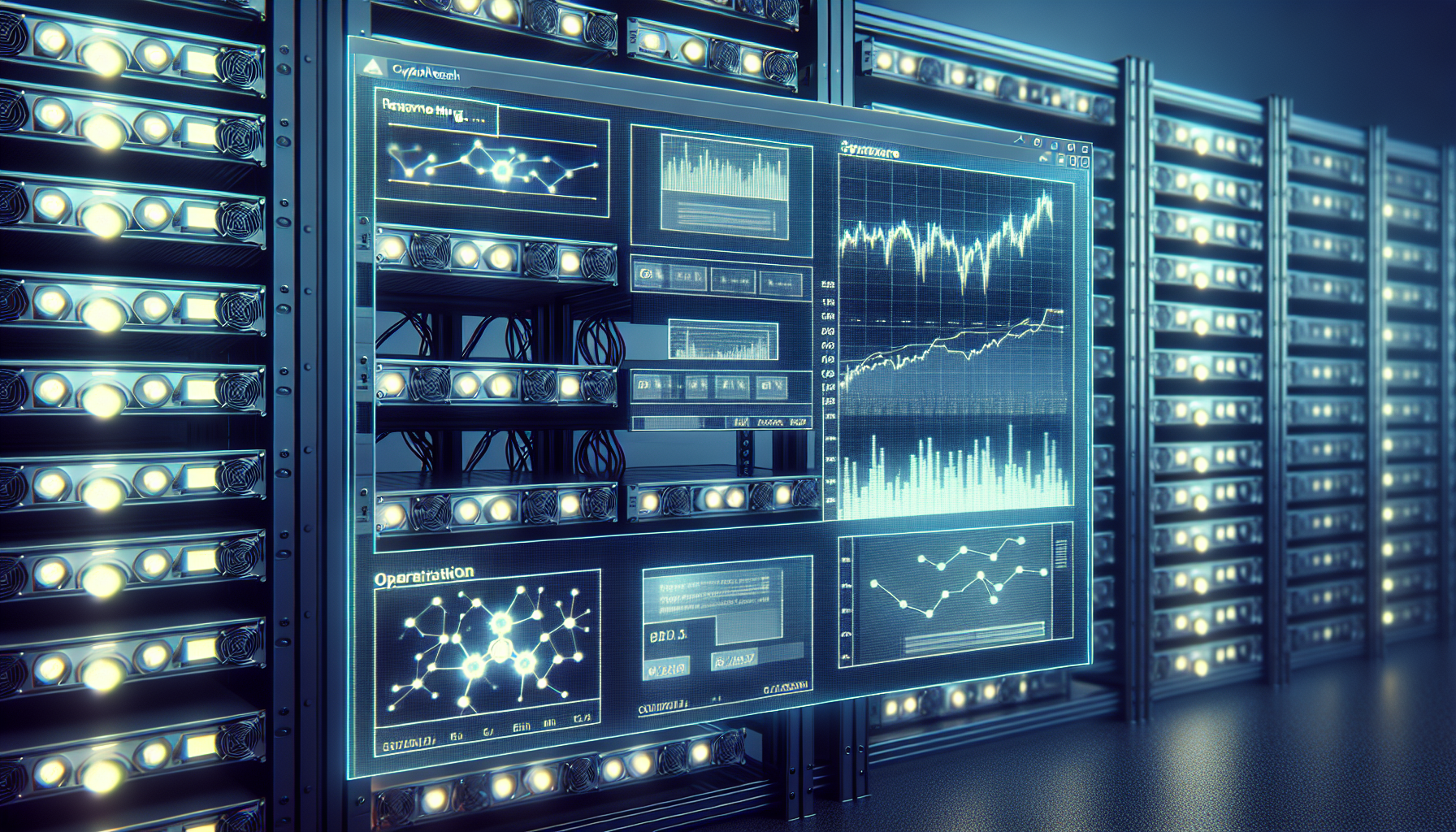 Remote mining farm operations software