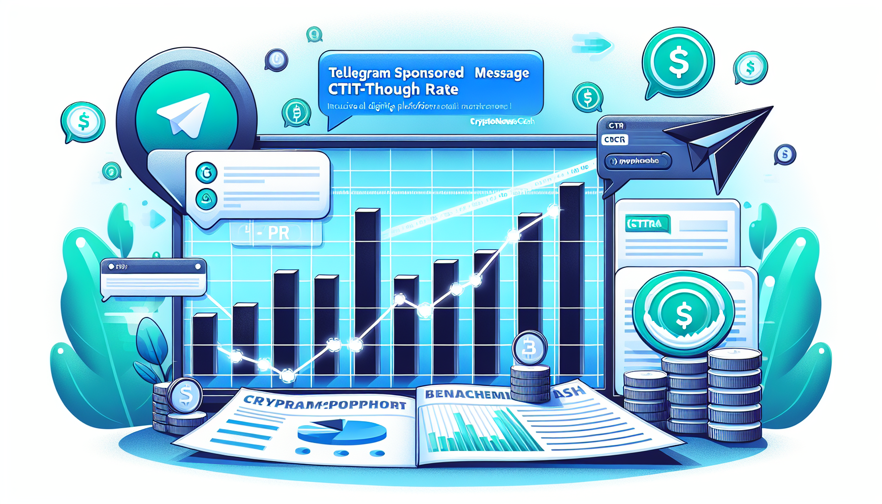 Telegram sponsored message CTR benchmarks