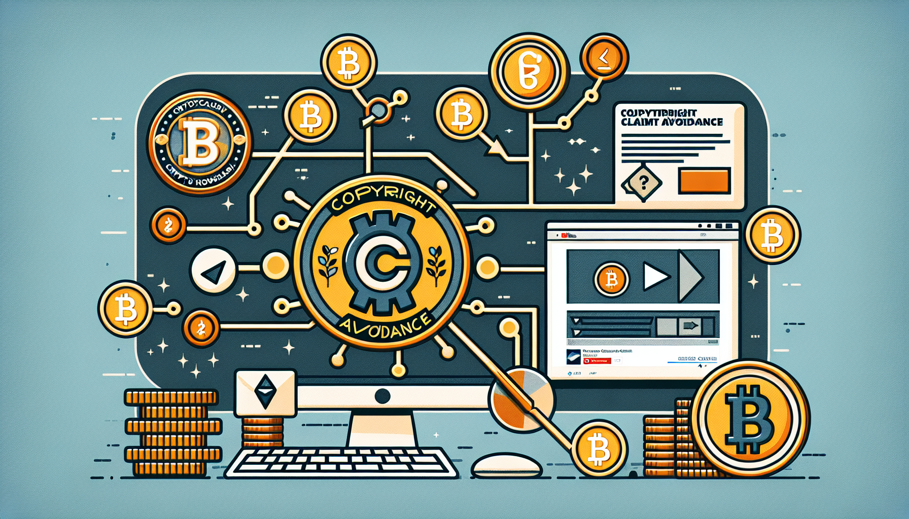 YouTube Crypto copyright claim avoidance