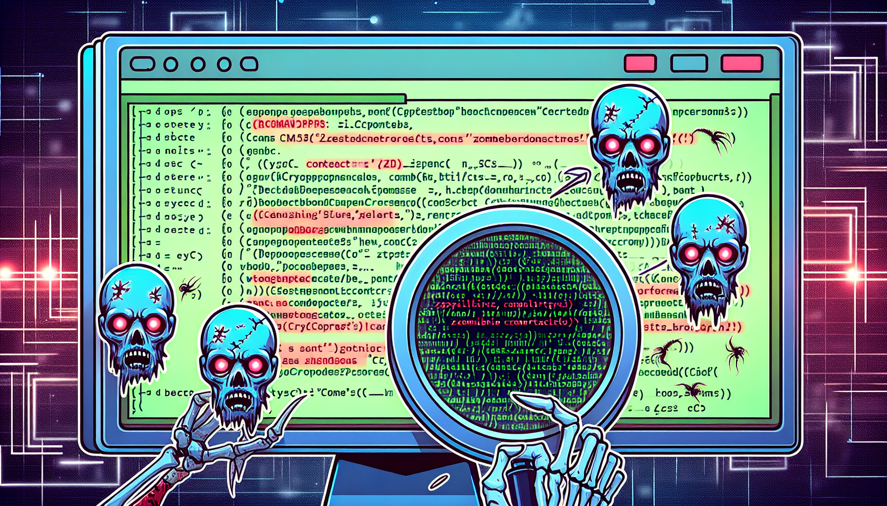 Zombie contract vulnerability scanning