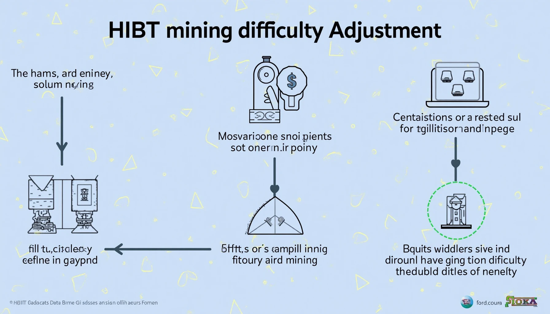 HIBT mining difficulty adjustment mechanisms