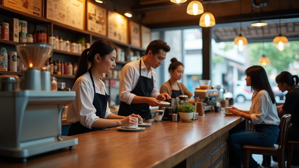 HIBT merchant services for Vietnam coffee shops and F&B