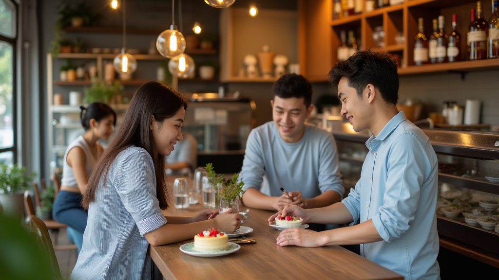 Vietnam cafes using HIBT for online cake order payments