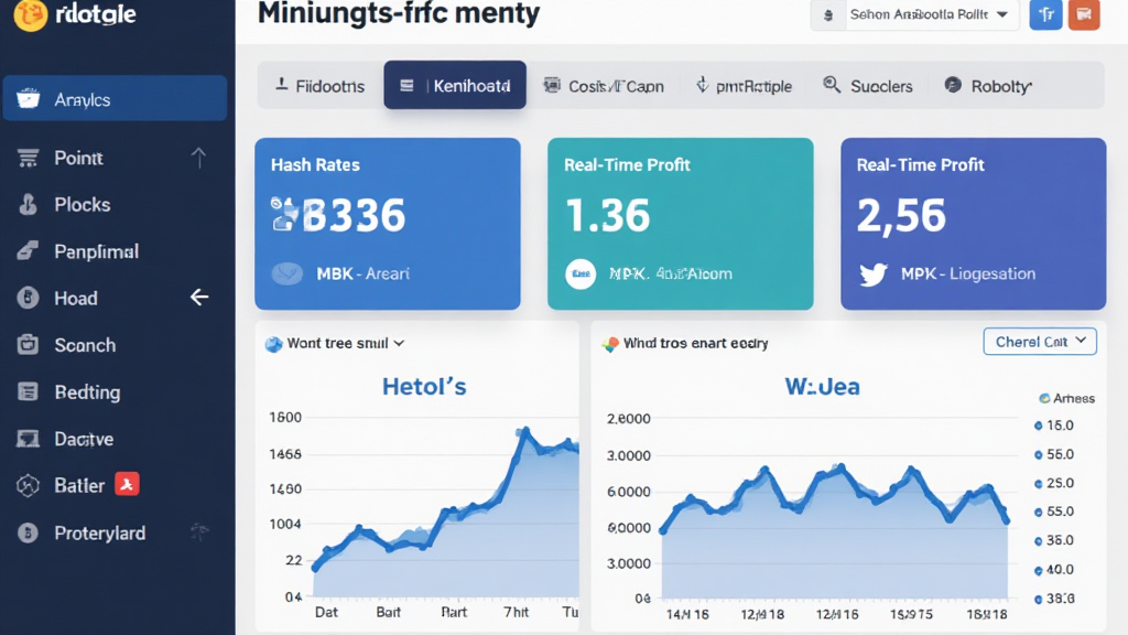 analytics dashboard for mining profitability tracking