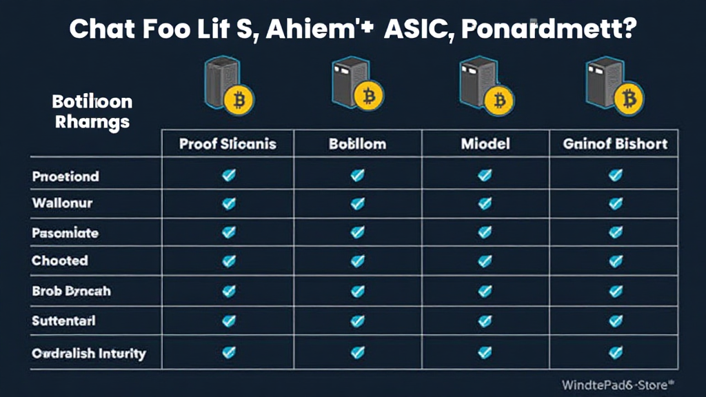 comparing asic models for bitcoin mining profitability